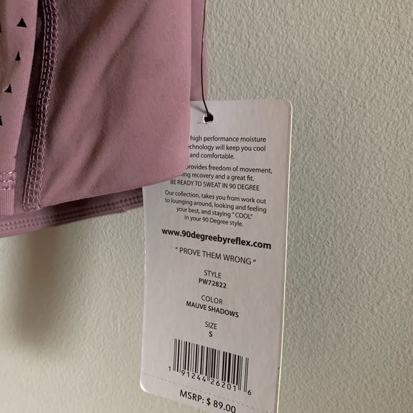 90 Degrees Lilac Leggings NWT - Picture 6 of 7